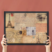 ヴィンテージのデコパージュ用はがきポスター ポスター