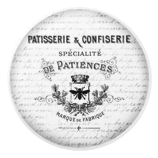 ヴィンテージのデザインのドアまたは引出しのハンドル セラミックノブ (正面)