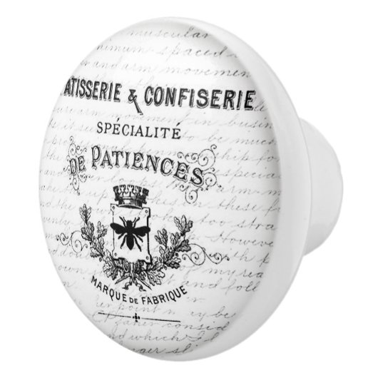 ヴィンテージのデザインのドアまたは引出しのハンドル セラミックノブ (右)