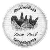 ヴィンテージのデザインのドアまたは引出しのハンドル セラミックノブ (正面)