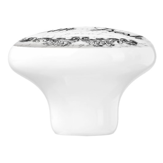 ヴィンテージのデザインのドアまたは引出しのハンドル セラミックノブ (側面)