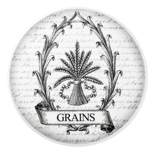 ヴィンテージのデザインのドアまたは引出しのハンドル セラミックノブ (正面)