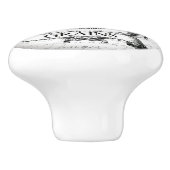 ヴィンテージのデザインのドアまたは引出しのハンドル セラミックノブ (側面)