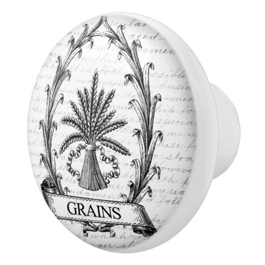 ヴィンテージのデザインのドアまたは引出しのハンドル セラミックノブ (右)