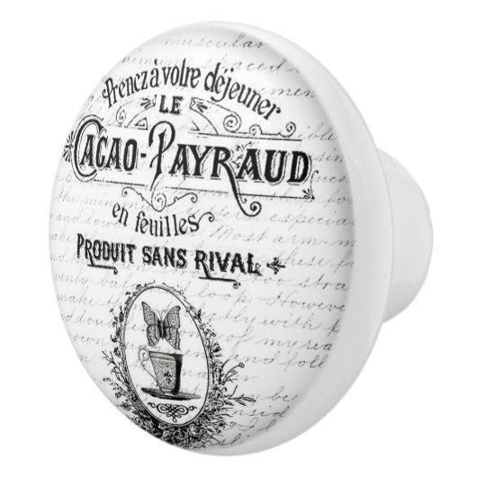 ヴィンテージのデザインのドアまたは引出しのハンドル セラミックノブ (右)