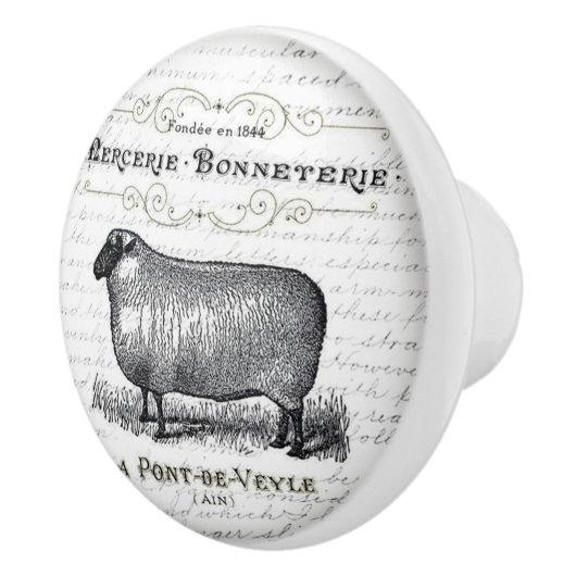 ヴィンテージのデザインのドアまたは引出しのハンドル セラミックノブ (右)