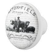 ヴィンテージのデザインのドアまたは引出しのハンドル セラミックノブ (右)