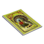 ヴィンテージのデザインの感謝祭のレシピの本 ノートブック (右側)