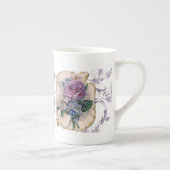 ヴィンテージのデザインの茶マグ ボーンチャイナマグカップ (右)