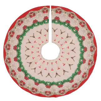 ヴィンテージのデザイン ブラッシュドポリエステルツリースカート