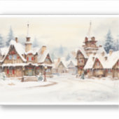 ヴィンテージのデジタルビレッジのクリスマス。 シール (正面)