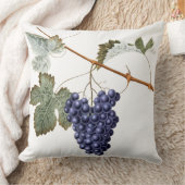 ヴィンテージのデマのブドウの葉の紫色の植物Vinyard クッション (ブランケット)