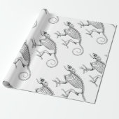 ヴィンテージのトカゲの骨組ギフトの紙 ラッピングペーパー (アンロールド)
