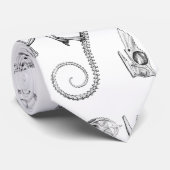 ヴィンテージのトカゲの骨組 ネクタイ (ロール)