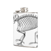 ヴィンテージのトカゲの骨組 フラスク (左)