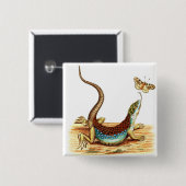 ヴィンテージのトカゲ 缶バッジ (正面&裏面)