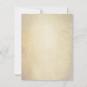 ヴィンテージのトスカナ式のワイナリーのブドウ園の結婚式招待状 招待状 (裏面)