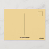 ヴィンテージのトップハット感謝の挨拶 ポストカード (裏面)