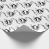 ヴィンテージのトナカイのクリスマスの包装紙 ラッピングペーパー (角)