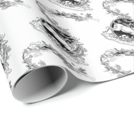 ヴィンテージのトナカイのクリスマスの包装紙 ラッピングペーパー