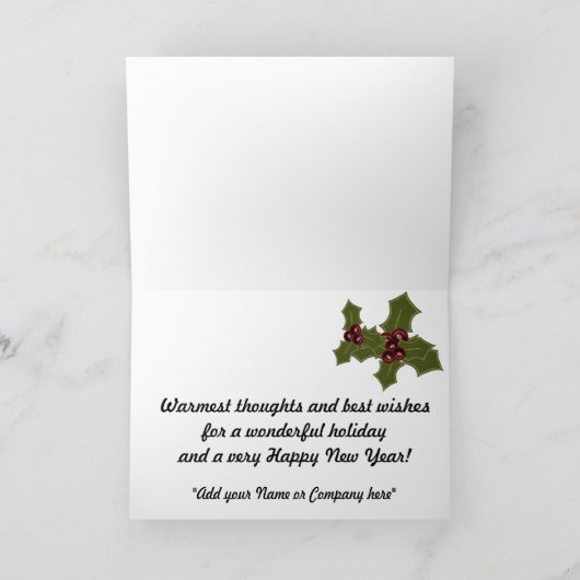 ヴィンテージのトナカイのクリスマスの挨拶の招待状 招待状 (内部)