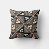 ヴィンテージのトライバルタパパターンFijiから クッション (裏面)