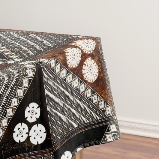 ヴィンテージのトライバルタパパターンFijiから テーブルクロス (インサイチュ)