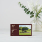 ヴィンテージのトラクターの名刺 名刺 (スタンド正面)