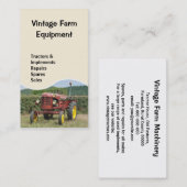 ヴィンテージのトラクターの名刺 名刺 (正面/裏面)