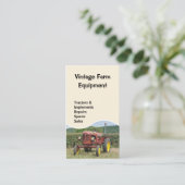 ヴィンテージのトラクターの名刺 名刺 (スタンド正面)