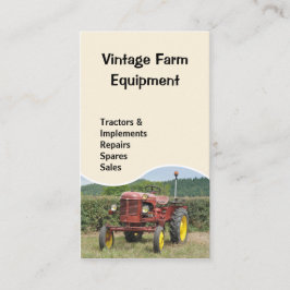 ヴィンテージのトラクターの名刺 名刺