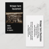 ヴィンテージのトラクターの名刺 名刺 (正面/裏面)