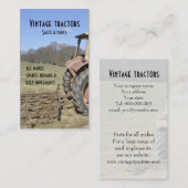 ヴィンテージのトラクターの名刺 名刺 (正面/裏面)
