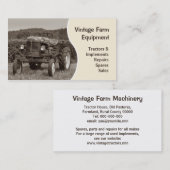ヴィンテージのトラクターの名刺 名刺 (正面/裏面)