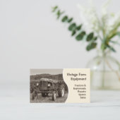ヴィンテージのトラクターの名刺 名刺 (スタンド正面)
