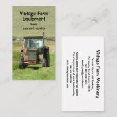 ヴィンテージのトラクターの名刺 名刺 (正面/裏面)