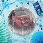 ヴィンテージのトラック ペーパープレート (パーティー)