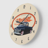 ヴィンテージのトラック ラージ壁時計 (傾斜)