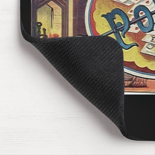 ヴィンテージのトランプのポーカーメンズ喫煙室の賭博 マウスパッド (コーナー)