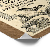 ヴィンテージのトリックまたは歓迎ポスターを扱う ポスター (角)