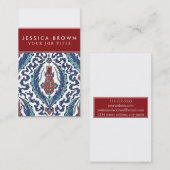 ヴィンテージのトルコのチューリップの名刺のテンプレート 名刺 (正面/裏面)