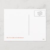 ヴィンテージのトルコ日のイラストレーションの感謝祭カード シーズンポストカード (裏面)