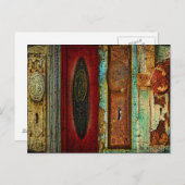 ヴィンテージのドア・ノブの写真撮影の郵便はがき ポストカード (正面/裏面)