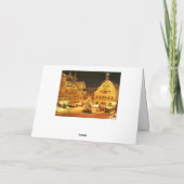 ヴィンテージのドイツのクリスマスの市場 シーズンカード (裏面)