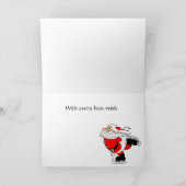 ヴィンテージのドイツのクリスマスの市場 シーズンカード (内部)