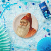 ヴィンテージのドイツの旧式のサンタクロースのクリスマス ペーパープレート (パーティー)