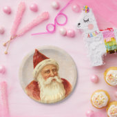 ヴィンテージのドイツの旧式のサンタクロースのクリスマス ペーパープレート (パーティー)