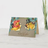 ヴィンテージのドイツ人のイースターカード シーズンカード (正面)