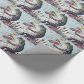 ヴィンテージのドイツ人のケルンのカエル ラッピングペーパー (角)