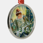 ヴィンテージのドイツ人のサンタのオーナメント メタルオーナメント (右)